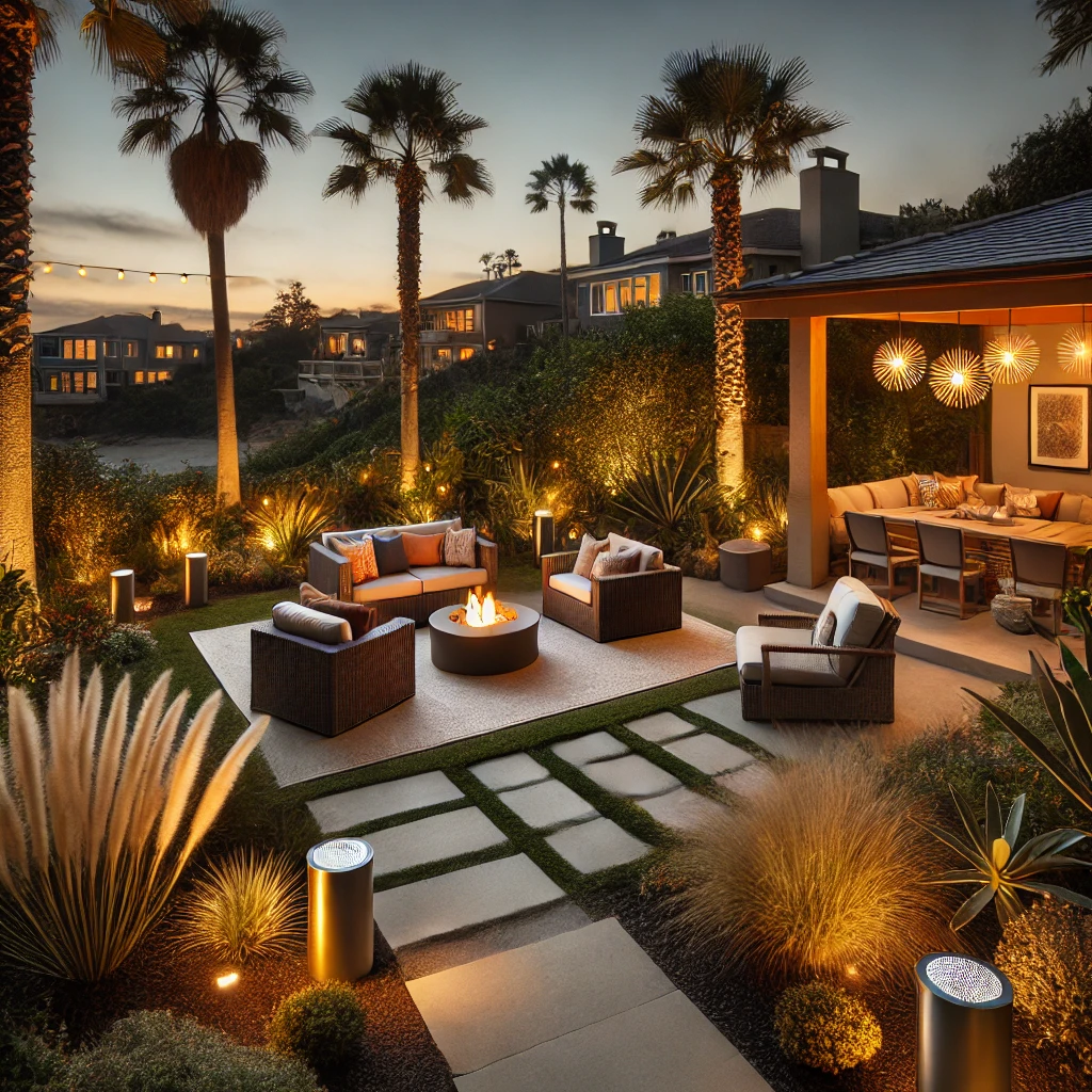 Outdoor Lighting and Audio in la Jolla