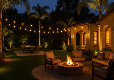 Shorter days mean you’ll experience your yard more after dark. Good lighting is both practical and magical during the holidays—perfect for families and entertaining across North County San Diego.