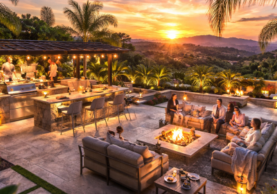 Carmel Valley outdoor living design by Greenway Landscape Design & Build